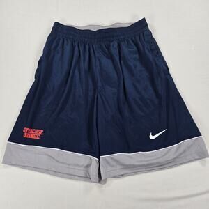 NWT‎ Nike Dri-Fit Syracuse Orange Fast Break Navy Blue Grey Shorts Size Large